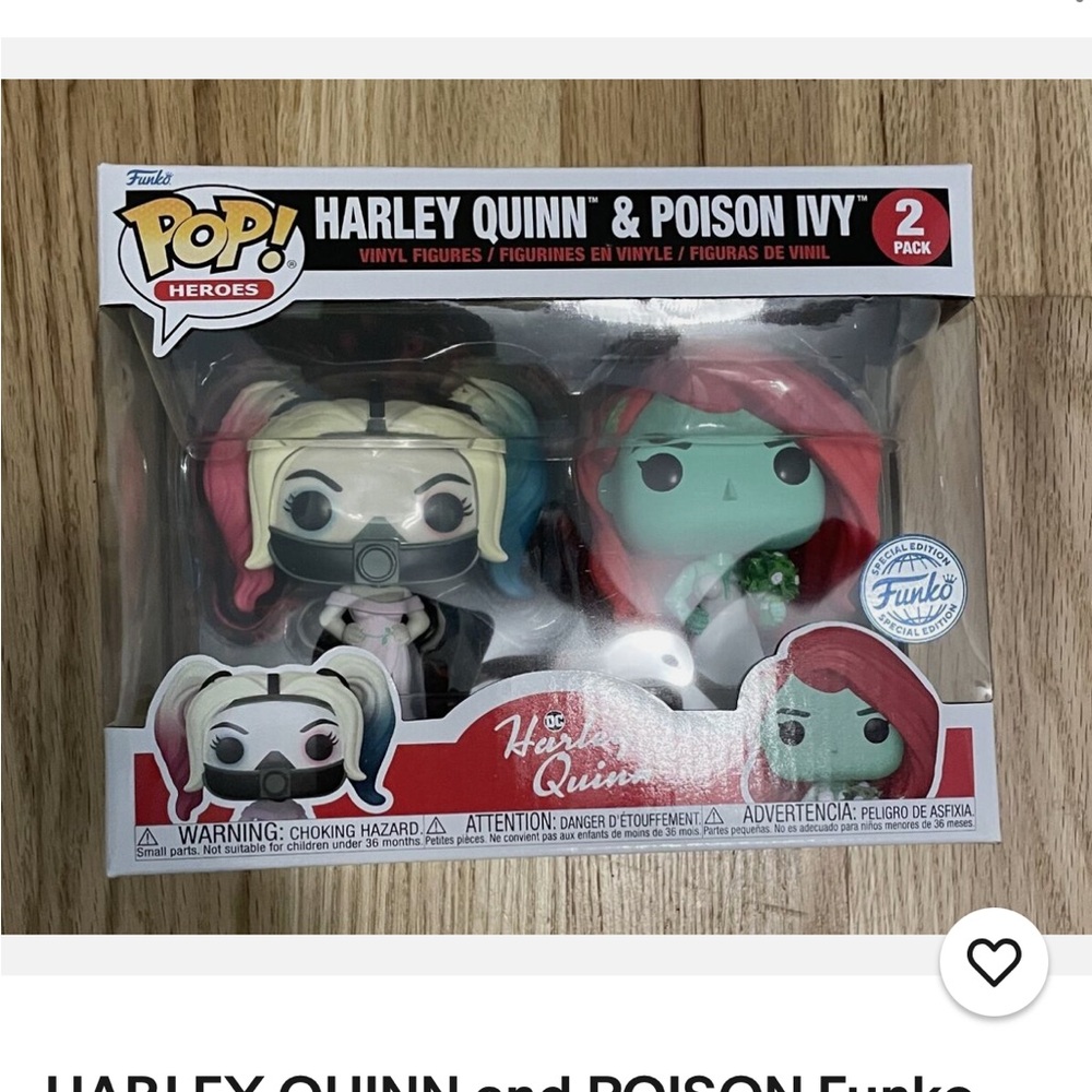HARLEY QUINN & POISON IVY Funko Pop! 2 pack